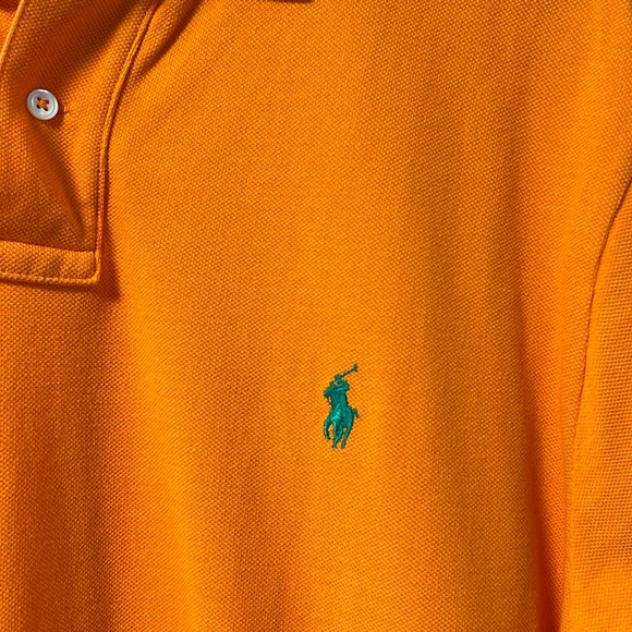 Men’s XL Super Cool Rare Color Orange Classic Ralph Lauren Polo Golf Shirt. - Picture 2 of 8